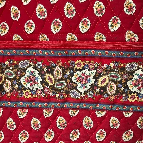 Vera Bradley garment bag EUC Red Leaf retired pattern 1997 - Picture 3 of 9